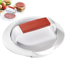 Non-stick burgermaskine, ergonomisk design med håndtag for komfort, sikkert og holdbart materiale uden lugt, 3-i-1 burgermaskine til fyldte burgere