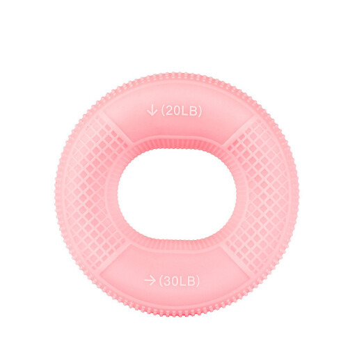 Doppelte Stärke Ring Hand Übungsgerät Silikon rosa 1