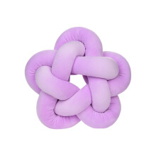 Cojín decorativo anudado, cojín redondo multiusos, almohada decorativa de felpa suave hecha a mano para sala de estar, dormitorio, hogar,