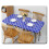 Fitted Rectangle Tablecloth with Non Slip Design, PVC Waterproof Cover Featuring Secure Fit Elastic Lining, Flannel Backed Protector for Kitchen 4