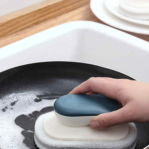 Βούρτσα καθαρισμού νεροχύτη, Space Blue Sponge Μπανιέρα Πισίνας Βούρτσα καθαρισμού 1