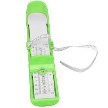 Multifunction Green Plastic Feet Measuring Ruler for Kids 0-20cm