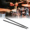 2PCS Black Nylon Drum Sticks for Percussion, Portable, Durable 15