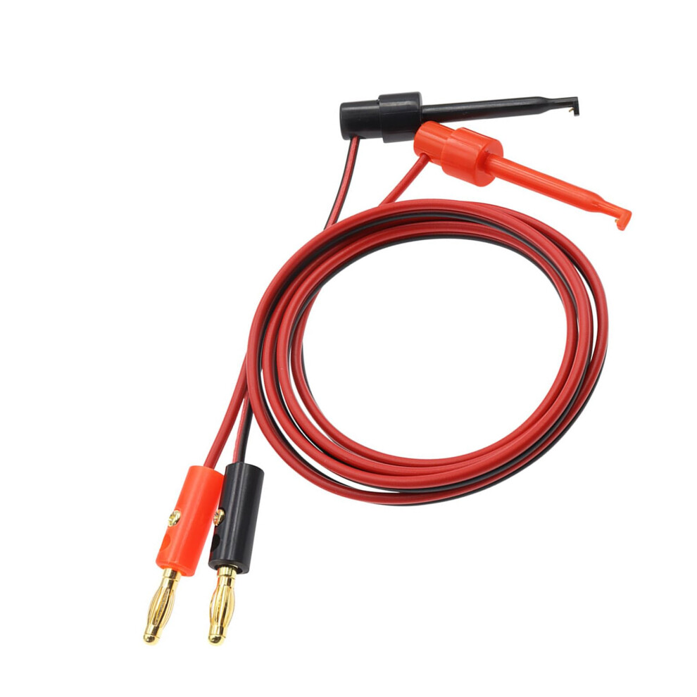 4Mm Banana Plug To Electric Hook Clip Test Leads Cable Copper Cores For Electrical Testing And Measurement Accessories 9382693971623