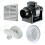 Manrose Manrose MF100T In-Line Timer Fan + Ducting Grilles 2