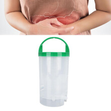 Portable Silicone Enema Bucket Kit 1200ml Green Colon Cleansing Set