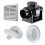 Manrose Manrose MF100T In-Line Timer Fan + Ducting Grilles 1
