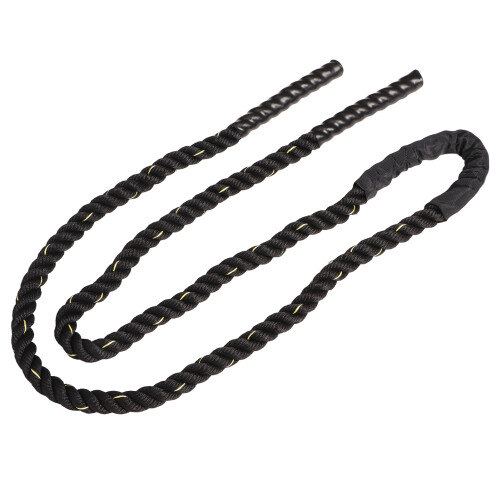 Gewichteter Springseil 25mm x 3m Schwarz Gold Polyester Schweres Springseil