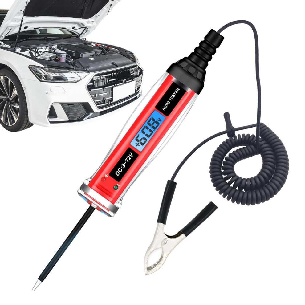 Automotive Test With Buzzer,Dc372v Bidirectional Circuit Tester Portable Detection Tool, Voltage Testing Accessories Light 9347817148640
