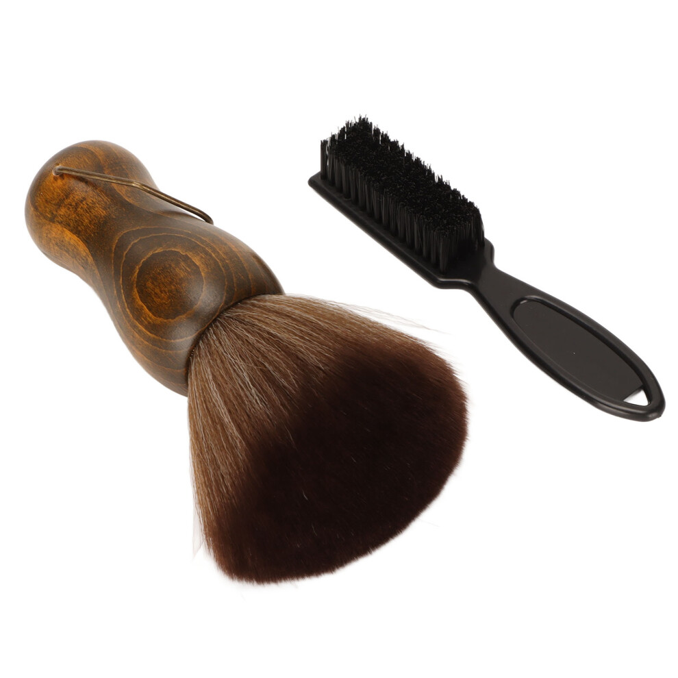 Barber Brush For Haircut Fade Soft Bristles Professional Hair Rake Brush Ergonomic Handle Beard Grooming Kit Fine Workmanship Hair Sweep Brush For