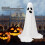 Halloween Lighted Ghost with Spooky Warm White LED Light Decorations 3