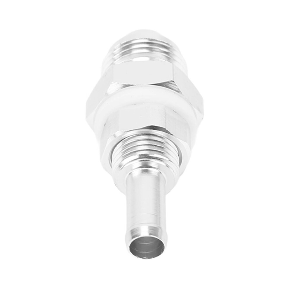 8An Male Flare Bulkhead To 5/16 Hose Barb Aluminium Fuel Fitting Universal 3211382205649