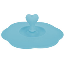 Couvercles en silicone pour tasses, réutilisables et résistants à la chaleur, avec une jolie poignée en forme de cœur, parfaits pour le café et