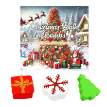 Christmas Bubble Bath Aromatherapy Scented Foam Bath Gift Set For Women Snowflake Tree Box Holiday Stocking Stuffers