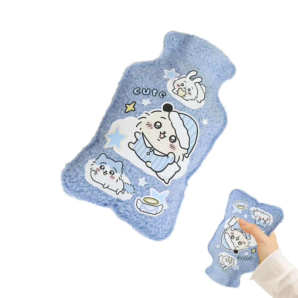 Heating Water Bag Cartoon Kitten Plush WaterFilled Heating Pad For Hand And Feet Warmer Portable Reusable Nightcap