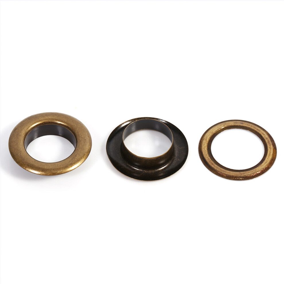 20Sets Bronze Schwarz Gold Runde ÃSen ÃSen Leder 7661675241780