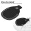 Black PU Leather Bow Limb Protector Pad with Easy Snap Button 2