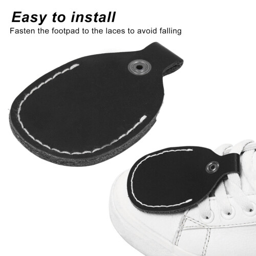 Black PU Leather Bow Limb Protector Pad with Easy Snap Button 1