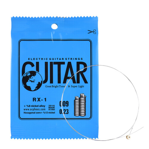 Orphee RX-1 Einzelsaite Ersatz für E-Gitarre, 1. 2