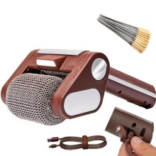 Electric Grill Cleaner Bristle , Spinning Grill Brush with LED,304 Stainless Steel Barbecue Cleaner, Cordless Electric Brush Cleaner