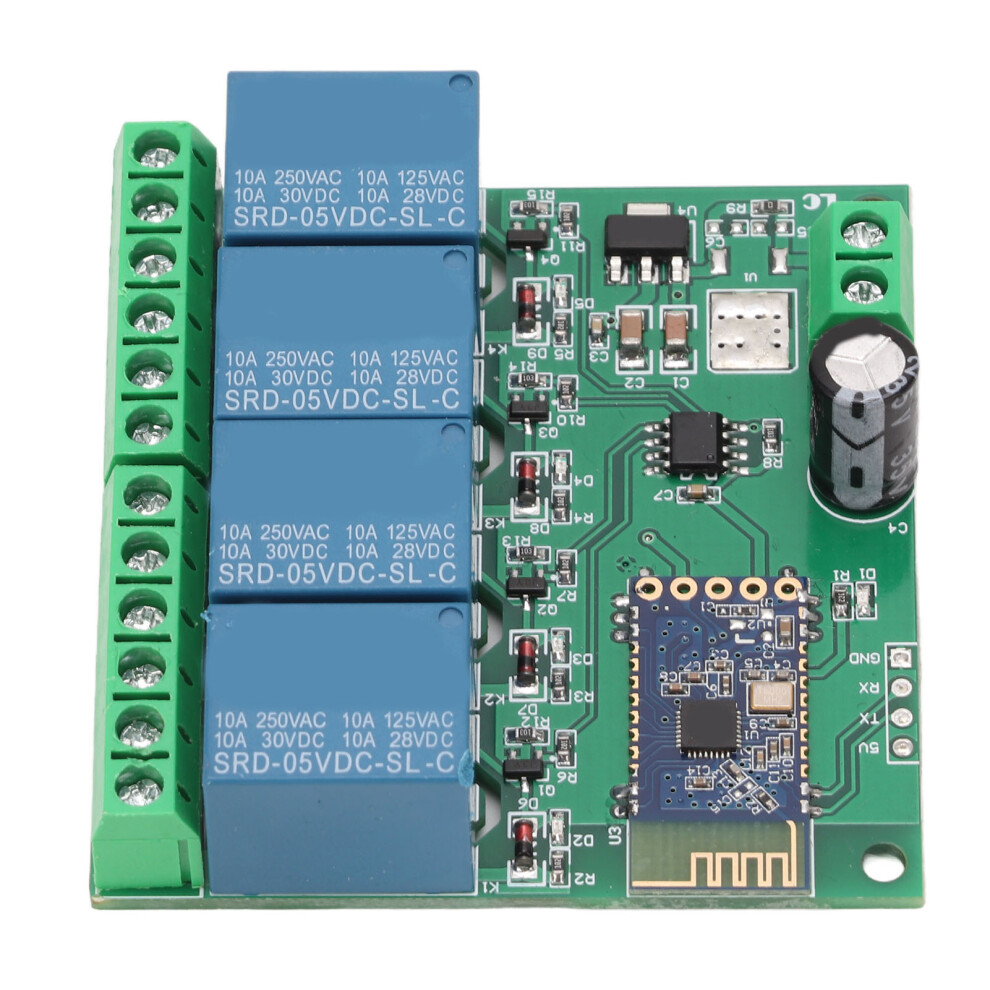 4 Channel Bluetooth Relay Module Dc5v, 30M Control, Low Power Consumption 7891374054361