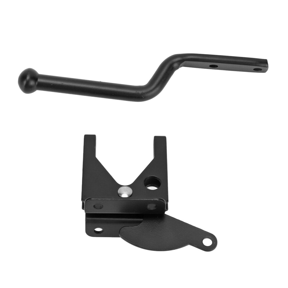 Carbon Steel Hasp Latch For Sheds Closets & Lockers - 5.7In Black Security 7891374055412