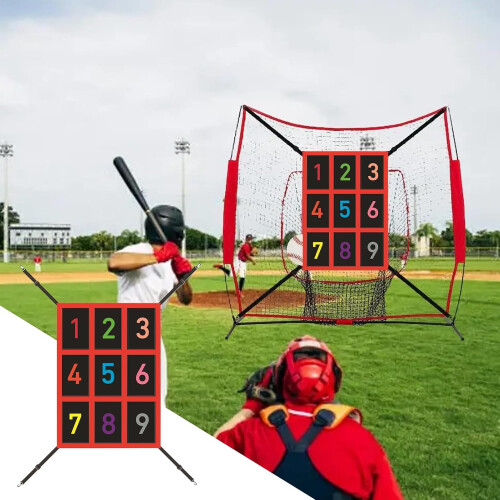 Strike Zone Target For Baseball Net,Pitching Team Training Aid  Adjustable Strike For Baseball Net Practice For Home Team Training 1
