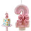 Birthday Candles for Cake  Glittering Cake Candles with Bow Knot Decorations 5