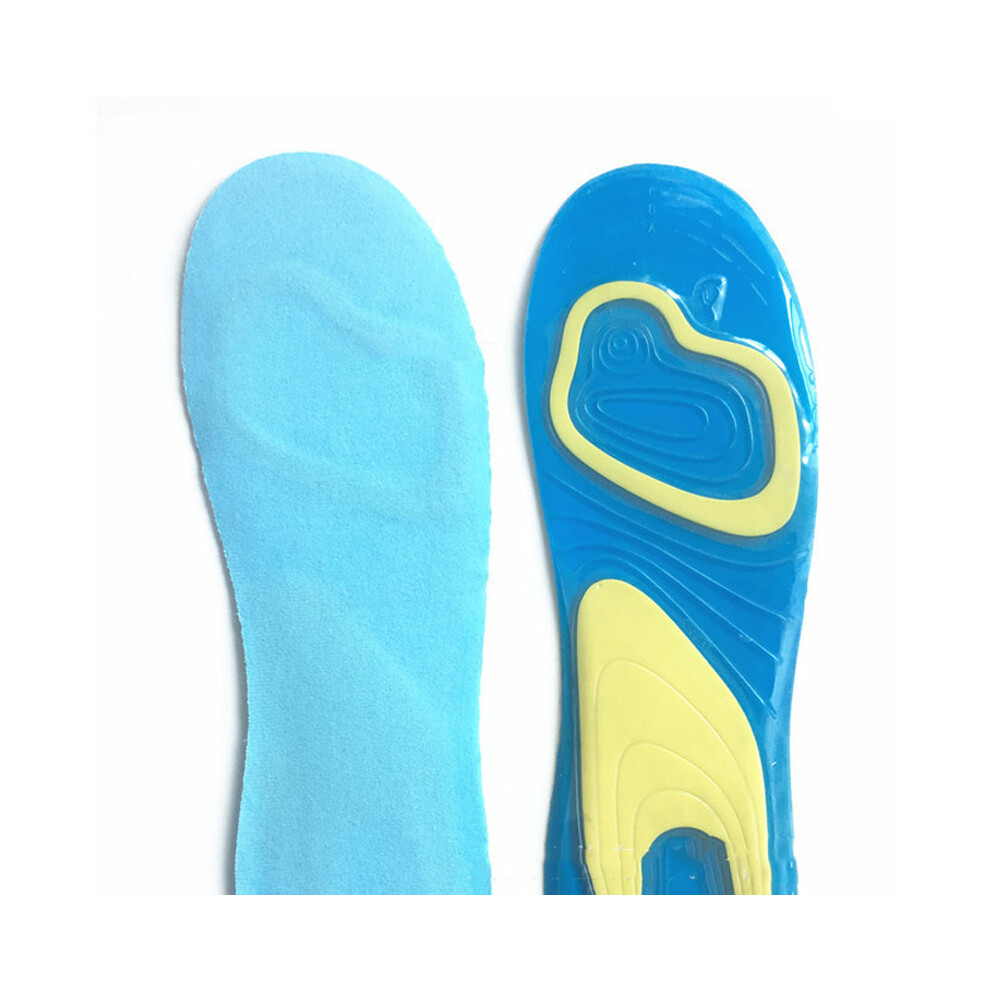 High Rebound Silicone Insoles, Shock Absorbing, Arch Support for Women Adults