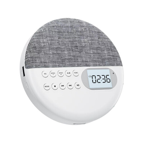 Portable  Cd Player Durable ABS White Versatile Playback Options For Home Use