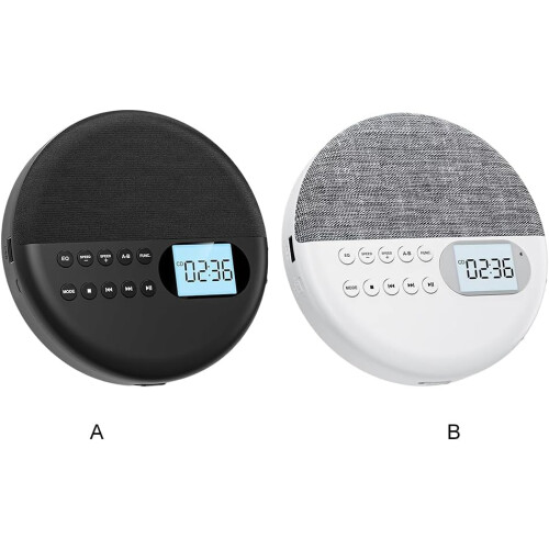Portable  Cd Player Durable ABS White Versatile Playback Options For Home Use 1