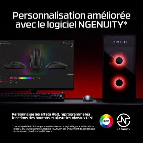 HyperX Mouse Gamer Sem Fio Hyper X Pulsefire Fuse 2