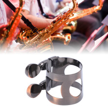 Metal Sax Mouthpiece Ligature Fastener with Storage Box Copper