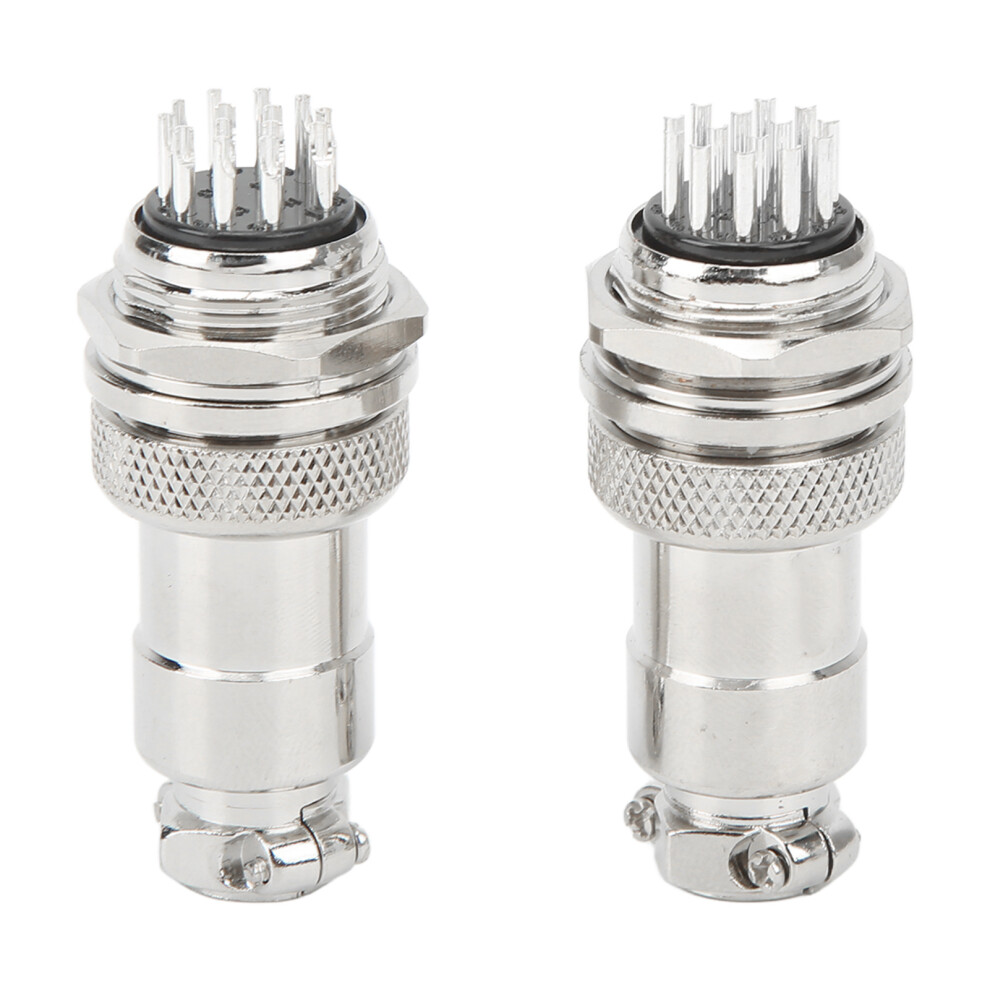 Copper Silver Plated Aviation Connector Plug Zinc Alloy Shell Excellent Electrical Conductivity Stable Structure Long Service Life Multi Purpose Use 9138057859102