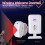 Wireless Infrared Doorbell with Motion Sensor, Long Range, 4-Level Volume 10