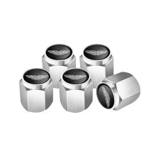 4PCS Dust Caps for Car Tyres for Aston Martin V12 Vantage Roadster 20162018, Silver