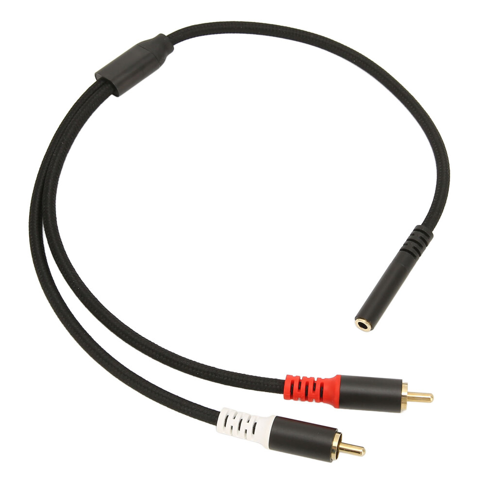 Bidirectional 3.5Mm To 2Rca Cable, Featuring Plated Connectors For Exceptional Signal Transmission, Corrosion Resistant Design Perfect For Connec Gold 9012494731958