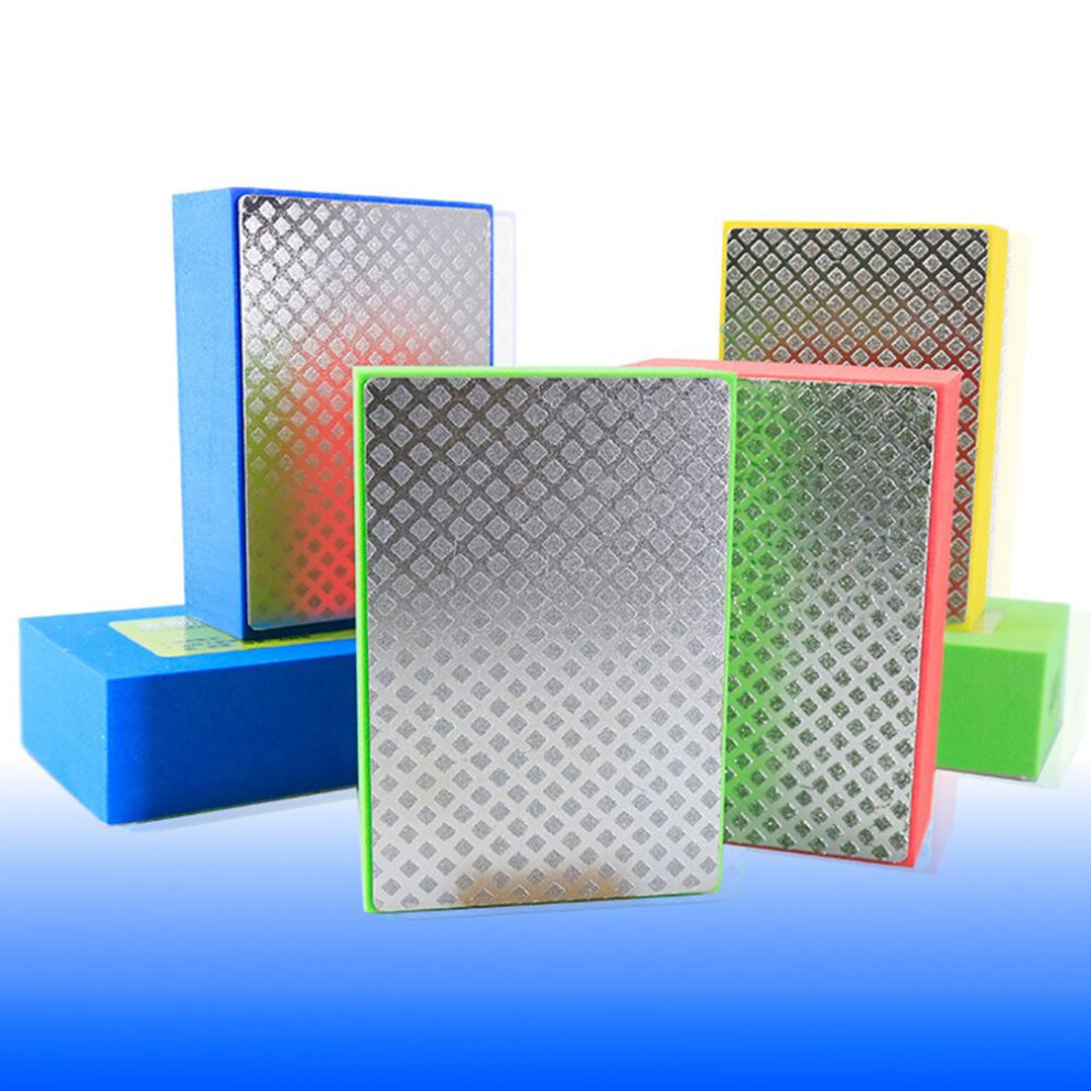 Hand Polishing Pads Wet & Dry Sanding Blocks 9X6x3cm, Diamond & Sponge 5051374066784