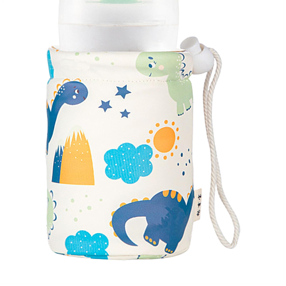 Baby Bottle Warmer Sleeve PU Leather Waterproof Insulated Holder for Travel and Toddler Feeding