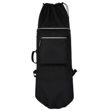 Waterproof Skateboard Backpack with Adjustable Straps Fits Boards Up to 43in Longboard Bag Black