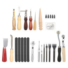 Herramientas para manualidades en cuero, kit profesional de costura en cuero, elegante punzón para ranurar costuras para creaciones personalizadas,