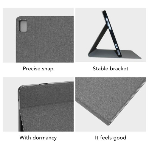 Housse en PU gris pour tablette Tab 16 avec réglage multi-angle 2