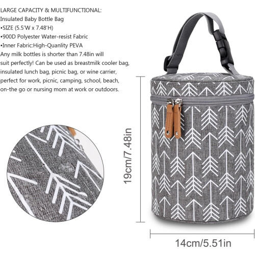 1PC Breastmilk Storage Bag 5.5x7.5 Inch with Zipper Closure  Adjustable Handle 2