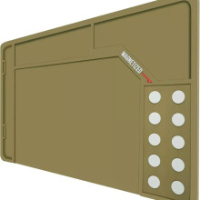 NonSlip Magnetic Cleaning Mat Soldering Workbench Pad 420x265x4.5mm Brown OilProof For Electronics