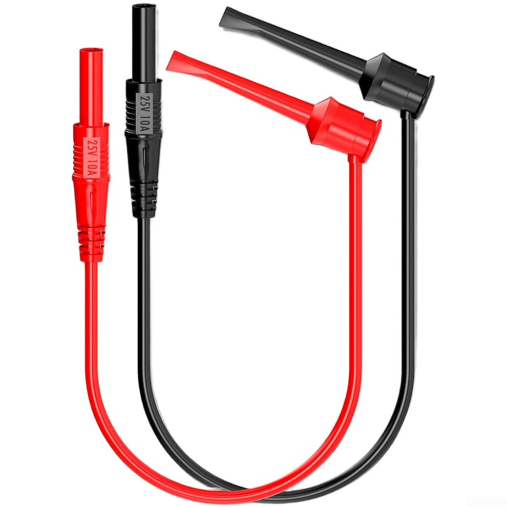 Voltage Multimeter Test Leads, 4Mm Banana Socket, Retractable Hook Clamp, Electrical And Automotive Circuit Tests 9382693975553