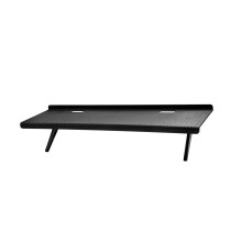 Adjustable Monitor Shelf with Leg Support, Space Saving Display Stand for Electronics, 40cm x 11.5cm