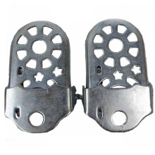 1 pair Bike Foot Peg Bike Pegs Foot Pedals Anti Skid Bicycle Pegs Lead Foot Saving Space Steel 11.3cm6cm