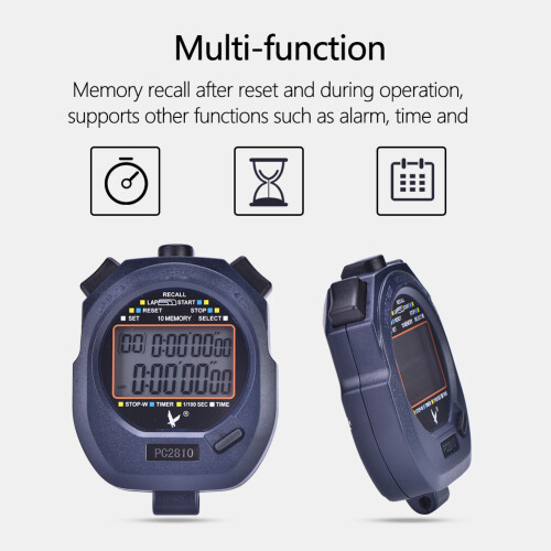 Multi-Function Electronic Digital Stopwatch, Large Display Waterproof Structure for Split Timing and Countdown Timer, Ideal for Sports and Outdoor Act 2