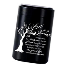 Portable Pet Ashes Container Stainless Steel Tiny Urn Memorial Butterfly Tree Engraved Casket For Remembrance Casket Urn For Pet Ashes