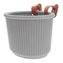 Bicycle Front Basket with Fixed Strap Durable Plastic for Scooters and Bikes